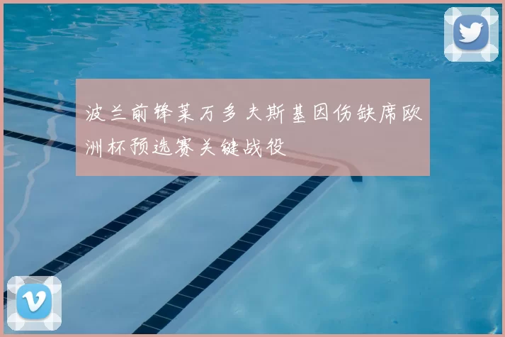 波兰前锋莱万多夫斯基因伤缺席欧洲杯预选赛关键战役